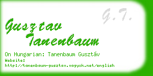 gusztav tanenbaum business card